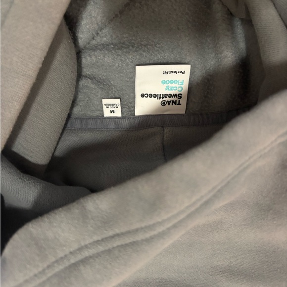 TNA Cozy Fleece Hoodie in Gray - Picture 4 of 4